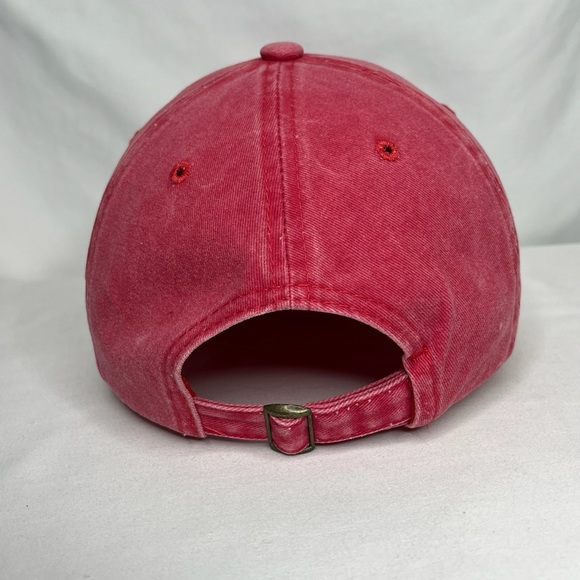 Red Distressed American Patriot Baseball Hat - Picture 5 of 11